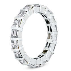 2.32 ct. t.w. Multi-Shape Bar Set Diamond Eternity Wedding Band thumbnail 2