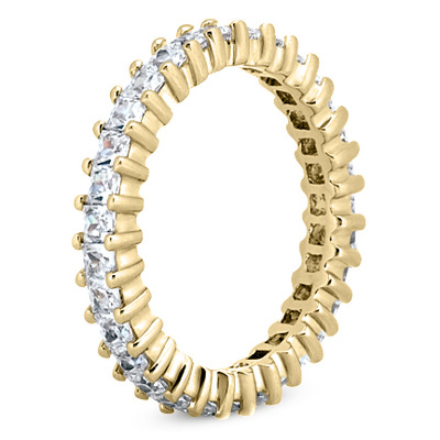 1.40 ct. Shared Prong Set Princesss Cut Diamond Eternity Wedding Band - view 4