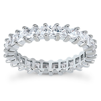 2.70 ct. tw. Princesss Cut Prong Set Diamond Eternity Wedding Band (4mm) 1 - view 1