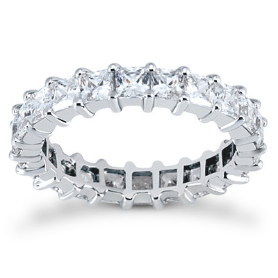 3.91 CT Diamond Eternity Wedding Band - view 1