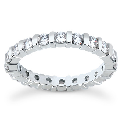 1.26 ct. Diamond Eternity Wedding Band - view 1