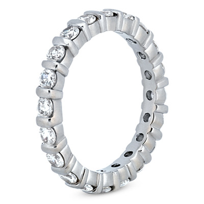 1.26 ct. Diamond Eternity Wedding Band - view 2