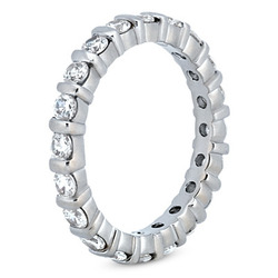 1.26 ct. Diamond Eternity Wedding Band thumbnail 2