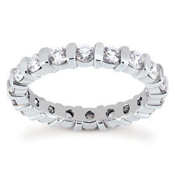1.70 CT Diamond Eternity Wedding Band thumbnail 1