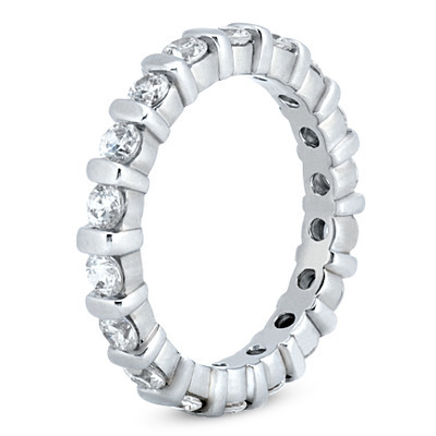 1.70 CT Diamond Eternity Wedding Band - view 2