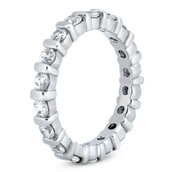 1.70 CT Diamond Eternity Wedding Band thumbnail 2