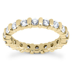 1.70 CT Diamond Eternity Wedding Band thumbnail 3
