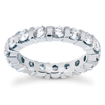 2.25 ct. Diamond Eternity Wedding Band - view 1