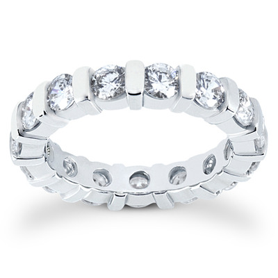 3.00 CT Diamond Eternity Wedding Band - view 1
