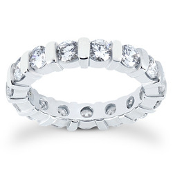 2.80 CT Diamond Eternity Wedding Band thumbnail 1