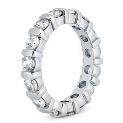2.80 CT Diamond Eternity Wedding Band thumbnail 2