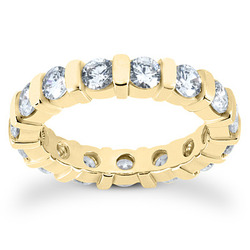 2.80 CT Diamond Eternity Wedding Band thumbnail 3