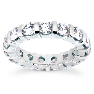 4.00 CT Diamond Eternity Wedding Band - view 1