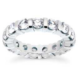 3.50 CT Diamond Eternity Wedding Band thumbnail 1