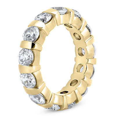 5.25 CT Diamond Eternity Wedding Band thumbnail 4