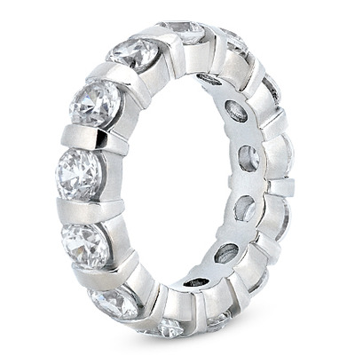 4.55 CT Diamond Eternity Wedding Band - view 2