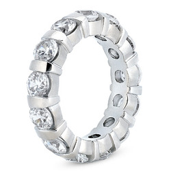 4.55 CT Diamond Eternity Wedding Band thumbnail 2
