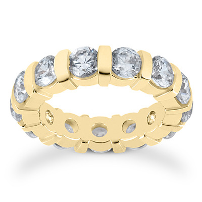 4.55 CT Diamond Eternity Wedding Band - view 3