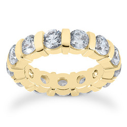 4.55 CT Diamond Eternity Wedding Band thumbnail 3