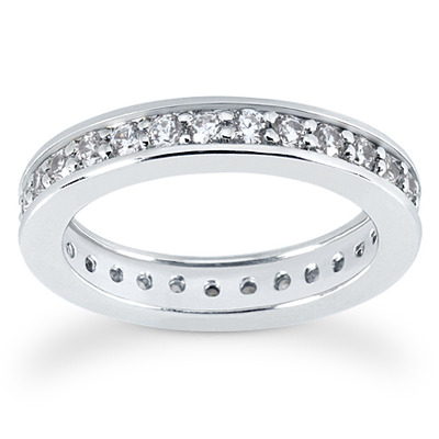 Common Bead Set Diamond Eternity Wedding Band (0.93 ct. tw.) - view 1