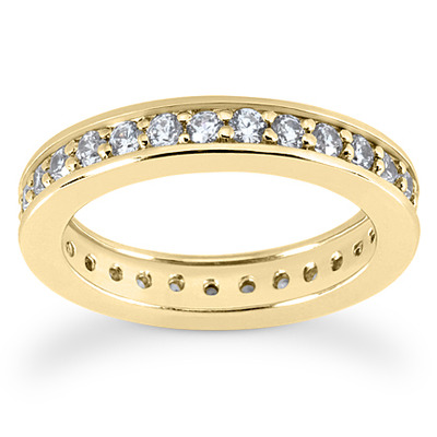 Common Bead Set Diamond Eternity Wedding Band (0.93 ct. tw.) - view 3