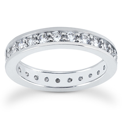 1.25 CT Diamond Eternity Wedding Band - view 1