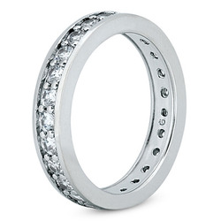 1.25 CT Diamond Eternity Wedding Band thumbnail 2