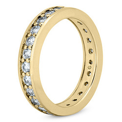1.25 CT Diamond Eternity Wedding Band thumbnail 4