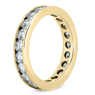2.20 ct. Round Cut Channel Set Diamond Eternity Wedding Band 2 thumbnail 4