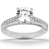 Round Cut Prong Set Diamond Bridal Ring (0.57 ct.tw.)