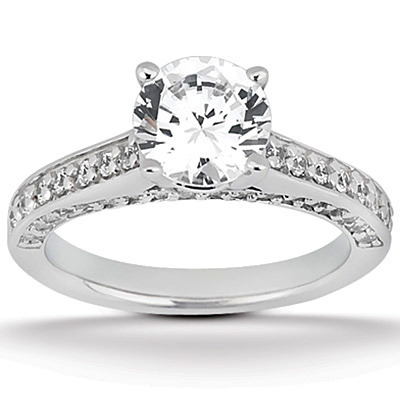 Round Cut Prong Set Diamond Bridal Ring (0.78 ct. tw.) thumbnail 1