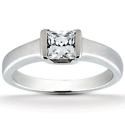 Princess Cut Solitaire Engagement Ring (0.45 ct. -  0.65 ct.)