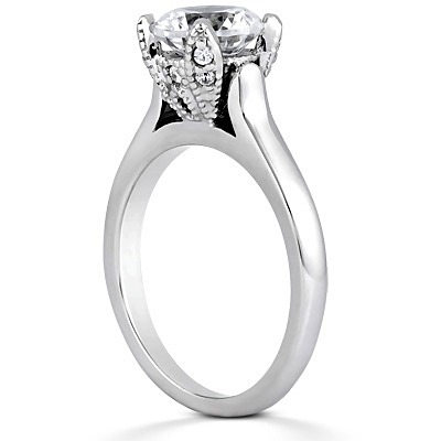1.00 ct. Fancy Solitaire Diamond Engagement Ring thumbnail 3