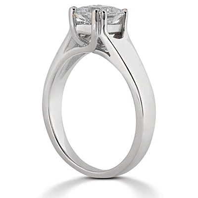 Split Prong Trellis Solitaire Engagement Ring  thumbnail 2
