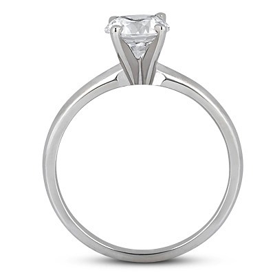 Round Cut Solitaire Diamond Engagement Ring (1.00 ct.) thumbnail 2