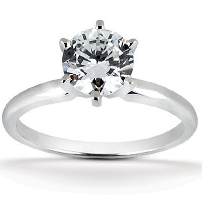 Round Cut 6-Prong Solitaire Diamond Engagement Ring (1.00 ct.)