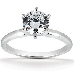 Round Cut 6-Prong Solitaire Diamond Engagement Ring (1.00 ct.)