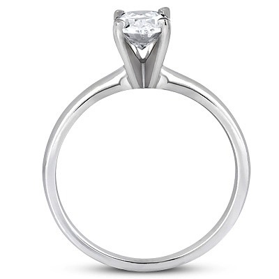 Oval Cut Solitaire Diamond Engagement Ring (0.75 ct.) thumbnail 2