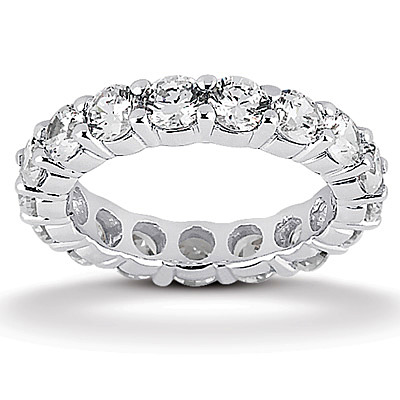 3.40 ct. Diamond Eternity Wedding Band 1 - view 1