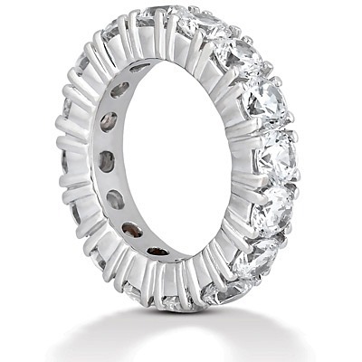 4.50 ct. Round Cut Four Prong Setting Diamond Eternity Wedding Band thumbnail 3