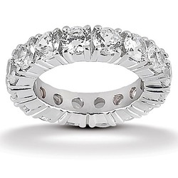 4.00 ct. Round Cut Four Prong Setting Diamond Eternity Wedding Band