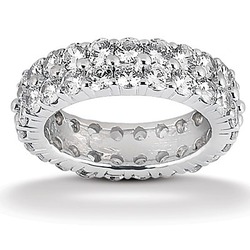 Double Row 4.00 ct. Diamond Eternity Wedding Band