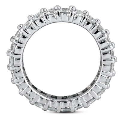 Double Row 4.00 ct. Diamond Eternity Wedding Band - view 2