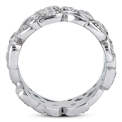 0.72 ct. Diamond Eternity Wedding Band 1 - view 2