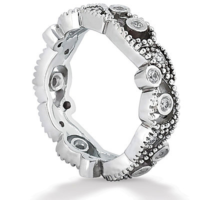0.36 ct. Diamond Eternity Wedding Band thumbnail 3