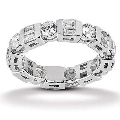 2.66 ct. t.w. Combination Diamond Eternity Wedding Band