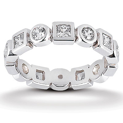 1.12 ct. Diamond Eternity Wedding Band - view 1