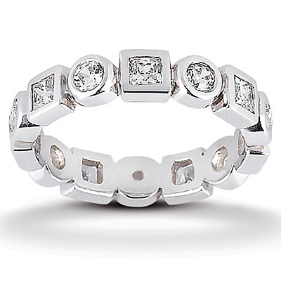 1.28 ct. Diamond Eternity Wedding Band thumbnail 1