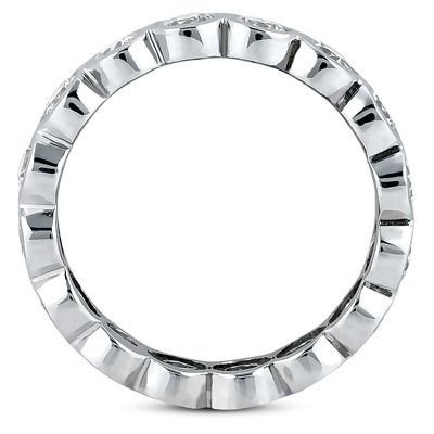 1.70 ct. Round Cut Bezel Set Diamond Eternity Wedding Band - view 2