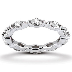 2.00 ct. Marquise Diamond Eternity Wedding Band